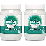 Nutiva Organic Cold-Pressed Virgin Coconut Oil, USDA Organic, Non-GMO, Whole 30 Approved, Vegan, Keto, Fresh Flavor and Aroma