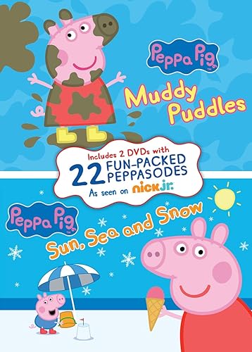 Peppa Pig: Muddy Puddles / Sun, Sea and Snow [DVD] in Oman