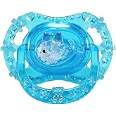 CutiePlusU Adult Sized Pacifier Dummy for Adult DIY Handmade-Small Whale Crystal Blue