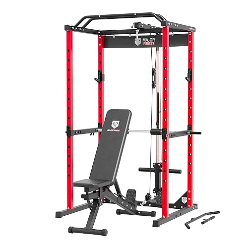 Major Fitness Power Cage, F16 All-in-One 1200LBS Power Rack with