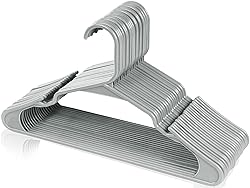 Utopia Home Plastic Hangers 20 Pack - Perfect Space