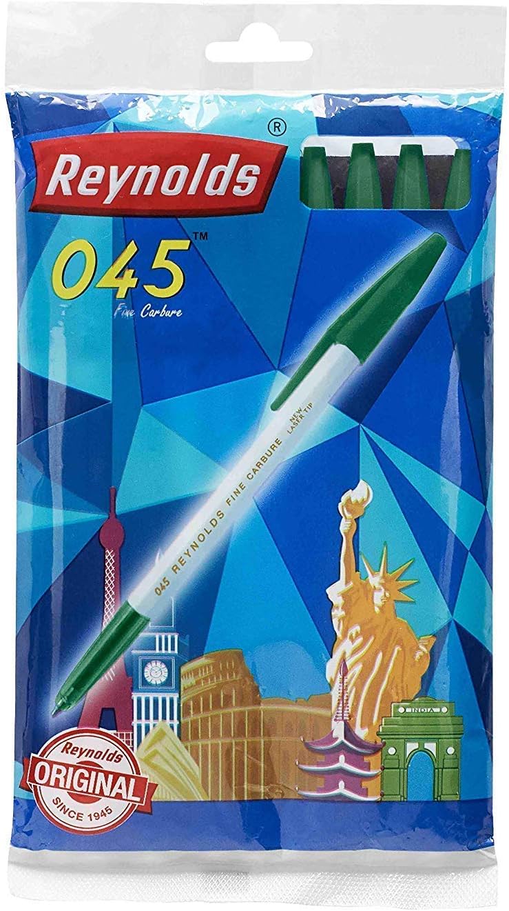 Reynolds 045 Ball Pen | Set of 2 - Pcs 20 - (Green)