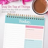 Sweetzer & Orange S&O Daily Planner Notepad Teal 52 Page Undated Coiled view 7