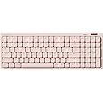 Flow Lite 100 Keys Low Profile Mechanical Keyboard, Swappable Rechargeable Wireless Keyboard with 2.4G Receiver, Bluetooth and Wired Connection for Windows, Mac/Spector Linear Switches (Flamingo)