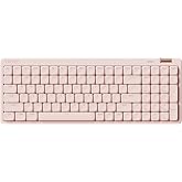 Flow Lite 100 Keys Low Profile Mechanical Keyboard, Swappable Rechargeable Wireless Keyboard with 2.4G Receiver, Bluetooth and Wired Connection for Windows, Mac/ Specter Linear Switches (Flamingo)
