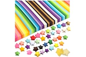 2060 Sheets 27Colors Star Paper Strip Package,Solid Origami Stars Paper,Double Sided Origami Stars Paper,DIY Paper Origami St