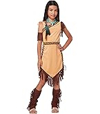 brown pocahontas dress Princess Pocahontas Costume Dress – Luxury Kids Costume by Teresita Orillac  – Joy Costumes main image 1