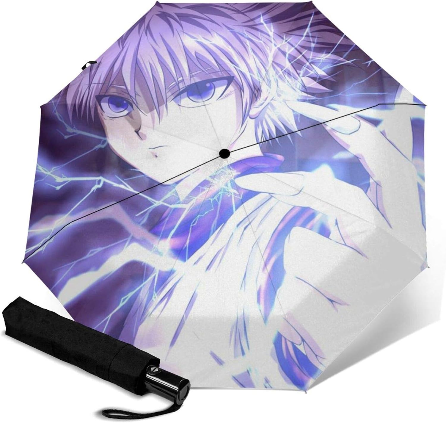 HUNTER HUNTER Killua Zoldyck Automatic TriFold Umbrella Travel Fold
