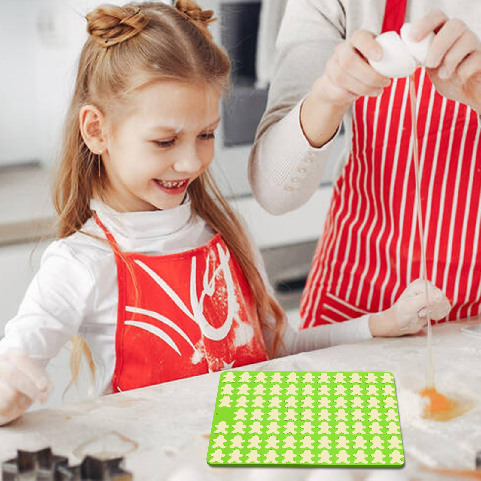 2 PCS Christmas Silicone Molds, 70 Cavity Xmas Tree & 76 Cavity Gingerbread Man Mini Silicone Molds for Baking Biscuits, Gummy,Candy,Chocolate,Jelly,Pet Dog Treats Mold