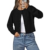 LILLUSORY Womens Cropped Cardigan Sweaters Lightweight Crop Knit Y2k Outfits Fashion Button Up Clothes 2026