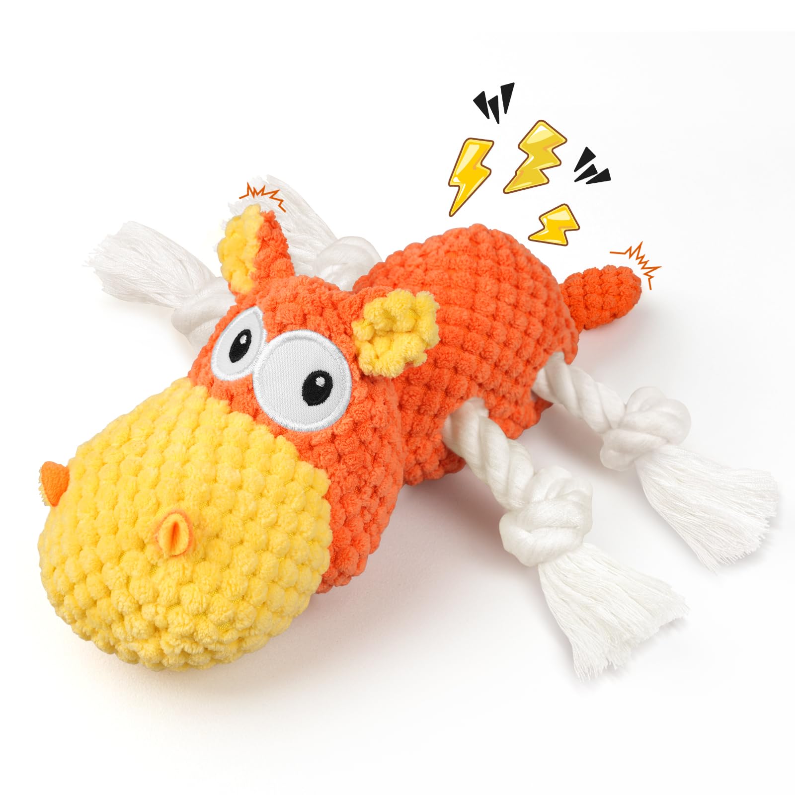 Photo 1 of TOOPTATE Squeaky Dog Toys - Plush Dog Toy for Small, Medium, and Large Dogs, Great for Tug-of-War and Playtime