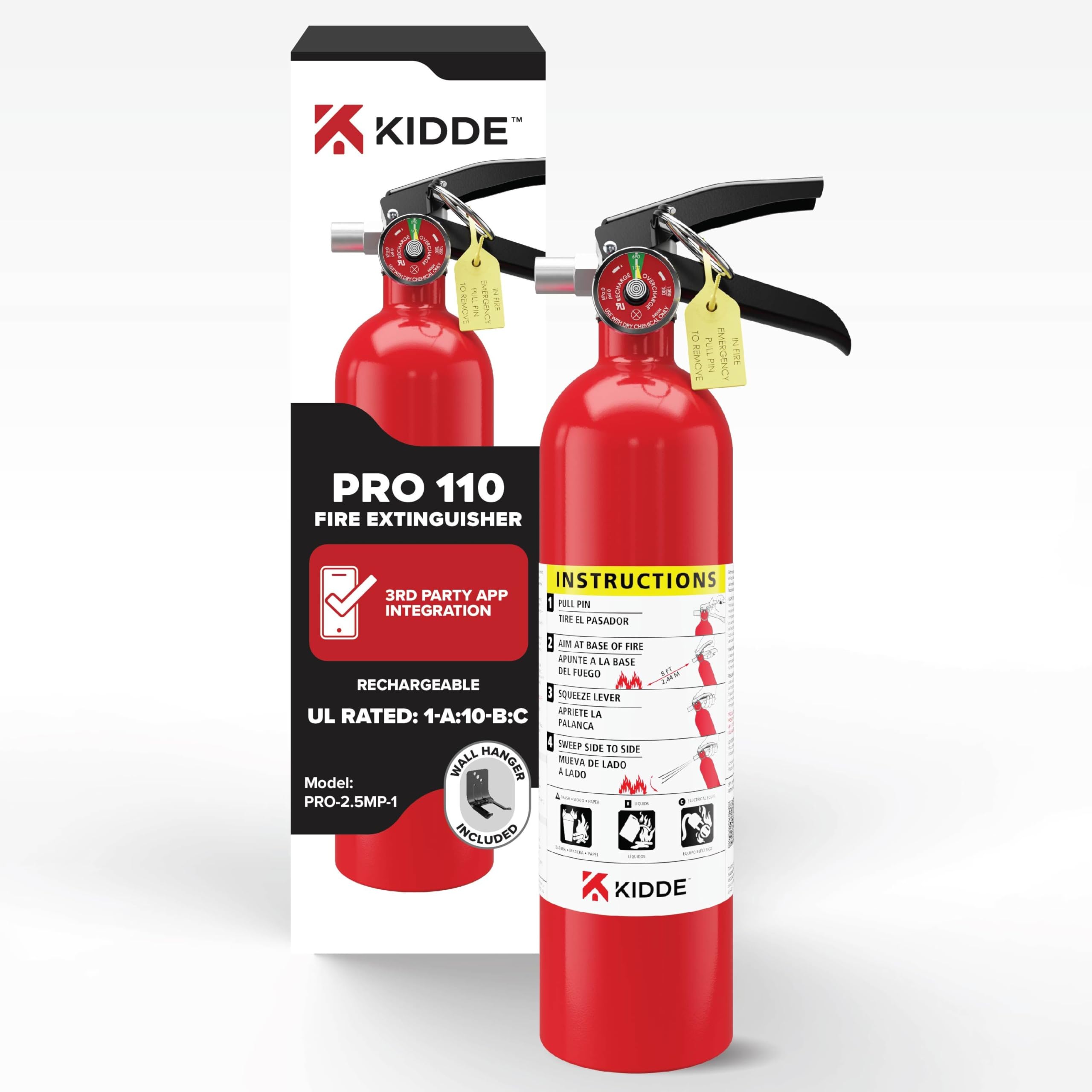 Kidde Commercial-Grade Fire Extinguisher for Office, Schools, Rechargeable 1A10BC Image