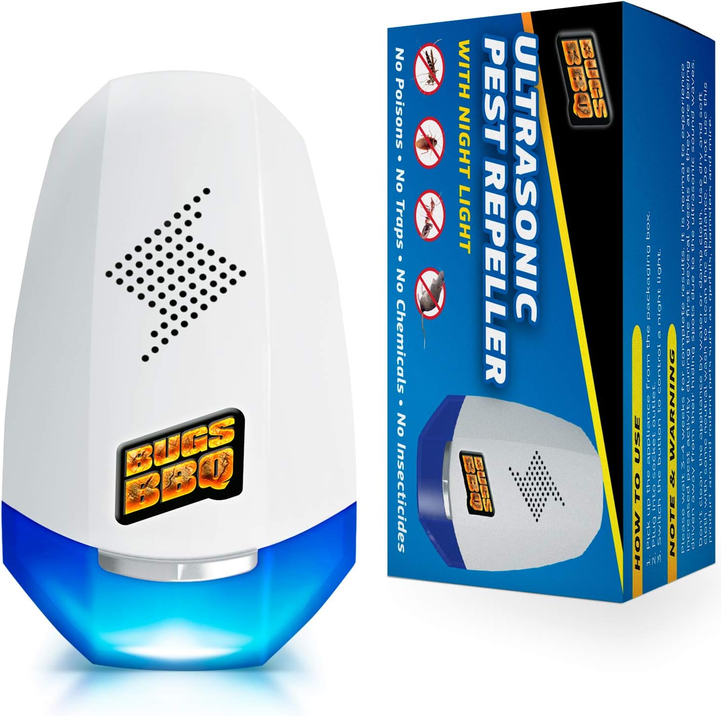 Plug In Roach Repellent, Neatmaster Bug RepellentElectronic Ultrasonic