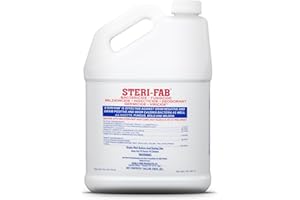 Steri-fab All-in-One Disinfectant & Insecticide Spray – Kills Bed Bugs, Fleas, Mites, Roaches, Viruses, Fungi, & Odors – Quick-Drying, Non-Residual, 1 Gallon Jug