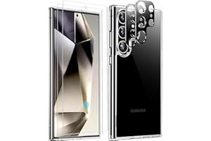 SPIDERCASE Designed for Samsung Galaxy S24 Ultra Case, Crystal Clear Slim Thin Clear Cover for Galaxy S24 Ultra 6.8 inch 2024, Clear