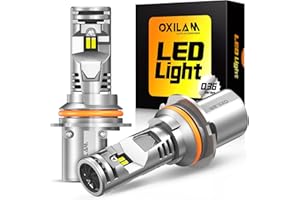 OXILAM 9007/HB5 LED Bulb, 900% Brighter, 3 Min Quick Install, 20 Years Lifespan, No Flicker, 99% Compatibility
