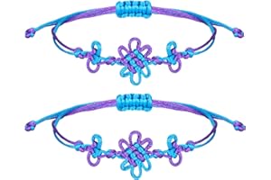Qiuseadu 2pcs Korean Knot Bracelets Handmade Matching Couples Friendship Accessories Gifts