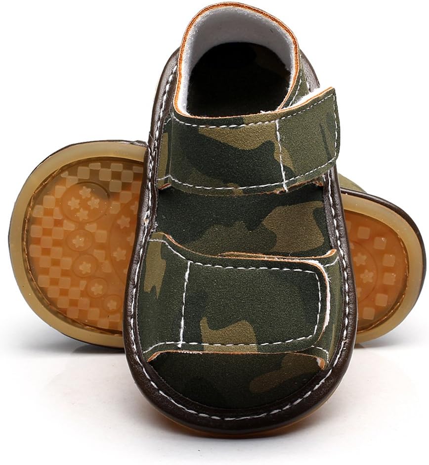 HONGTEYA Summer Baby Boys Girls Sport Sandals PU Anti Slip Hard Soled Moccasins Toddler Shoes Sneakers
