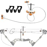 INJOER Compound Bow Press Archery Ratchet Bow Press Portable Universal Compound Bows Changer Tool Accessories for Shooting Hunting