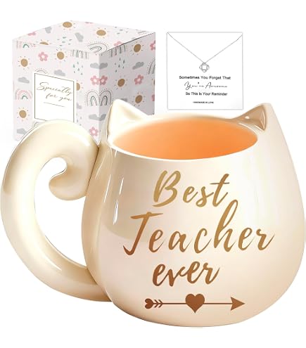 Amazon.com: Cottage Creek Mugs - 16oz. Large Ceramic Teacher Coffee Cup -  Stoneware Tea Mug Ideal for Office Deck Decor - Gifts for Women, Men,  Teacher Appreciation Teaching Gifts : Home & Kitchen