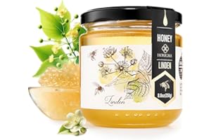 HONIGMA® Raw Linden Honey | Exquisite Taste | 100% Pure | Unpasteurized | Unfiltered | Partially crystallized | 250g/8.8oz