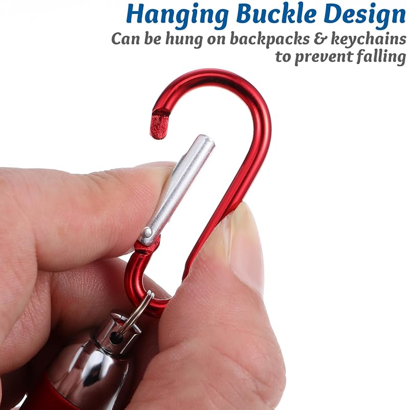 Taschenlampen-Schlüsselanhänger Mit Kletterhaken Mini Schlüsselbund Taschenlampe Für Outdoor-Camping Zuhause Und Rucksack Kompakt 1.97 X 0.59 X 0.59 in — Foto 4 von 8