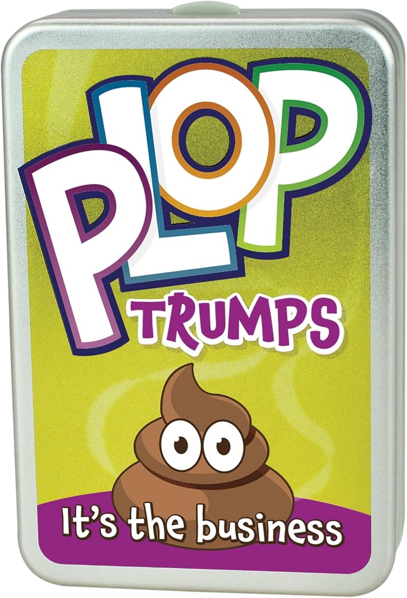 Cheatwell Games Plop Trumps Classic Card Game Animals Droppings