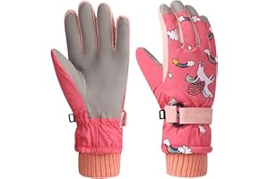 DUFFOBAN Snow Gloves, Ski Gloves for Cold Weather Winter Gloves Mittens for Men Women, Warm Waterproof Anti-Slip Touchscreen for Skiing Snowboarding Outdoor Activities