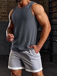 Runcati Men's Workout Tank Tops Sleeveless Ribbed