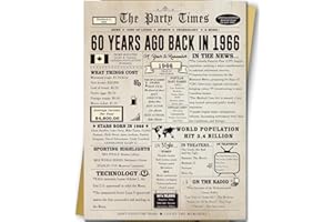 Giant 60th Birthday Card Gift for Women Men, Hilarious 60 Years Old Birthday Gift for Husband Wife, Large 60 Bday Party Decor