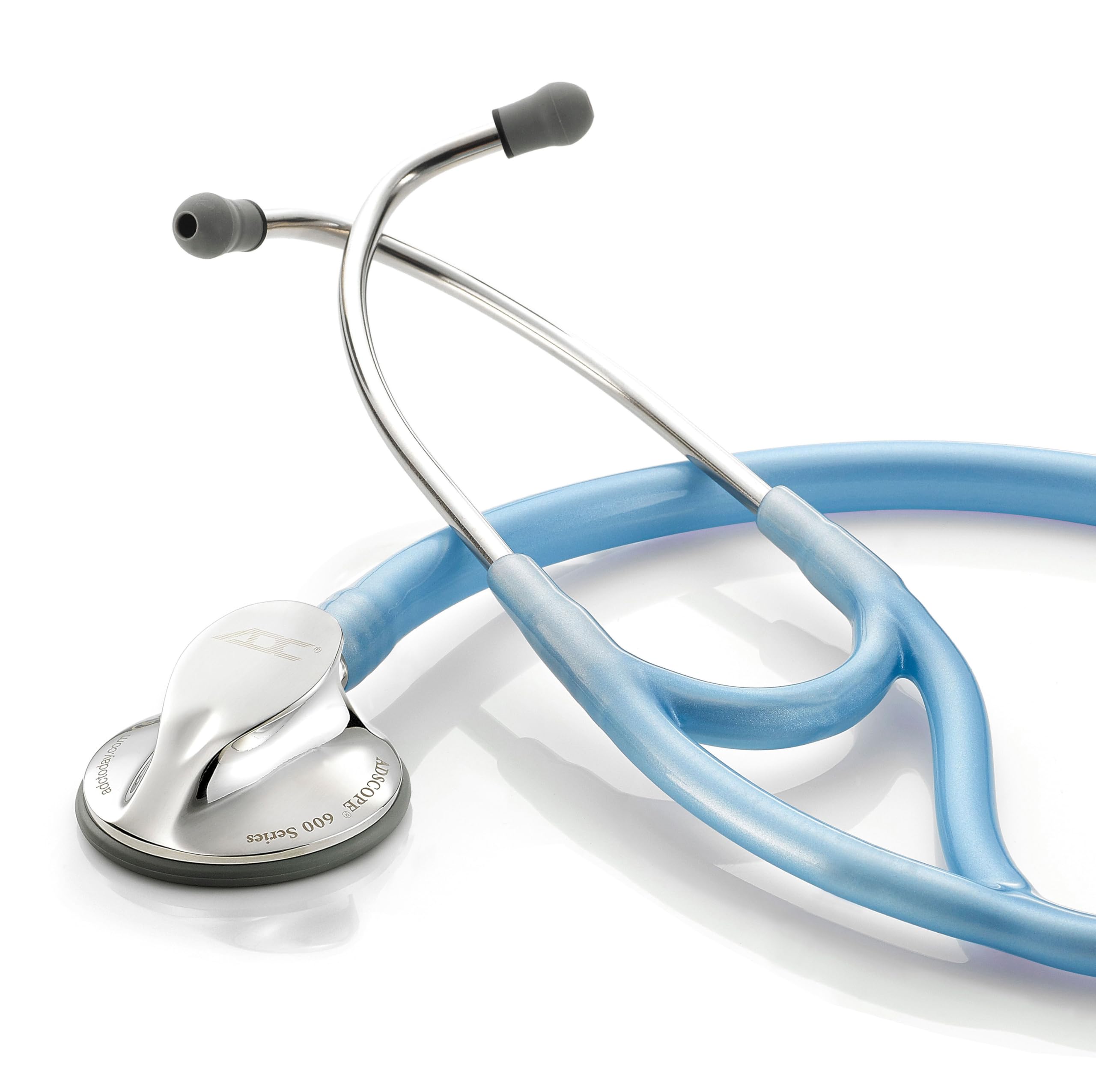 ADC Adscope 600 - Platinum Multifrequency Stethoscope - Metallic Ceil Blue