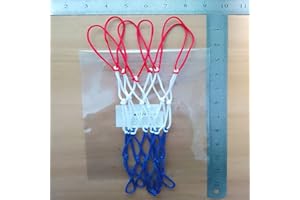 EDRLAITY Small Replacement Net for Mini Basketball Hoop, Fits 6 Loops, 8"-10.25" Rims, All Weather Anti Whip