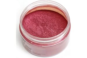 SEISSO Burgundy Mica Powder for Epoxy Resin 1.7 oz /50g Powdered Pigment for Soap Colorant Bath Bomb Dye, Cosmetic Grade for Lip Gloss, Acrylic Nails Polish, Craft Projects
