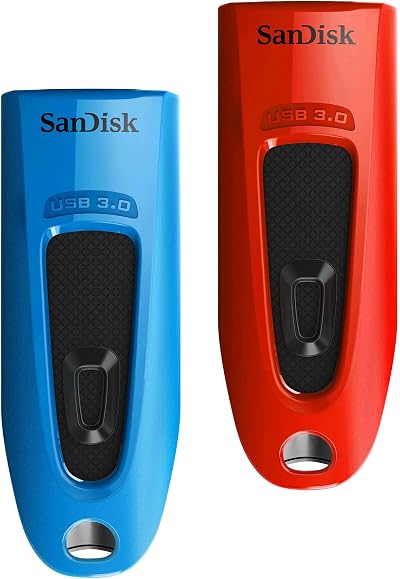 SanDisk Ultra 64GB USB 3.0 Flash Drive Twin Pack 130MB/s Read Speeds