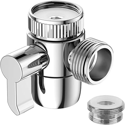 Zotti Tap Diverter M22 x M24 Chrome Faucet Adapter for Sinks Showers Bidet