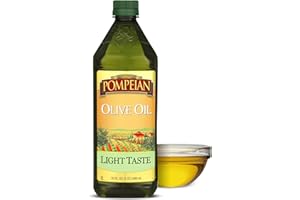 Pompeian Light Taste Olive Oil, High Heat Cooking, Baking & Sauteing, High Smoke Point, 32 Fl Oz