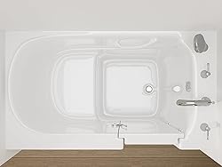 ANZZI Walk In Tub 53'' x 30'' Right Drain Oriented