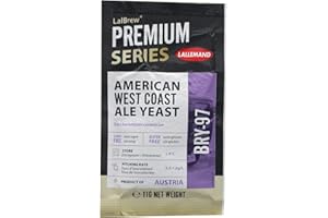 LALLEMAND LalBrew Premium Series American West Coast Ale Yeast BRY-97 For Home Brewing 11g