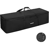 Yorkenbe 190L 52" Heavy Duty Extra Large Duffle Bag, Water Resistant Sports Equipment Bag with Upgrade Zipper, Tent Storage Replacement with Large Mouth and Padded Handles