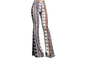 ShopMyTrend SMT Women's High Waist Wide Leg Long Palazzo Bell Bottom Yoga Pants