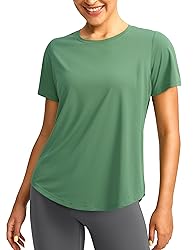 Women's Short Sleeve Workout Shirts Breathable UPF
