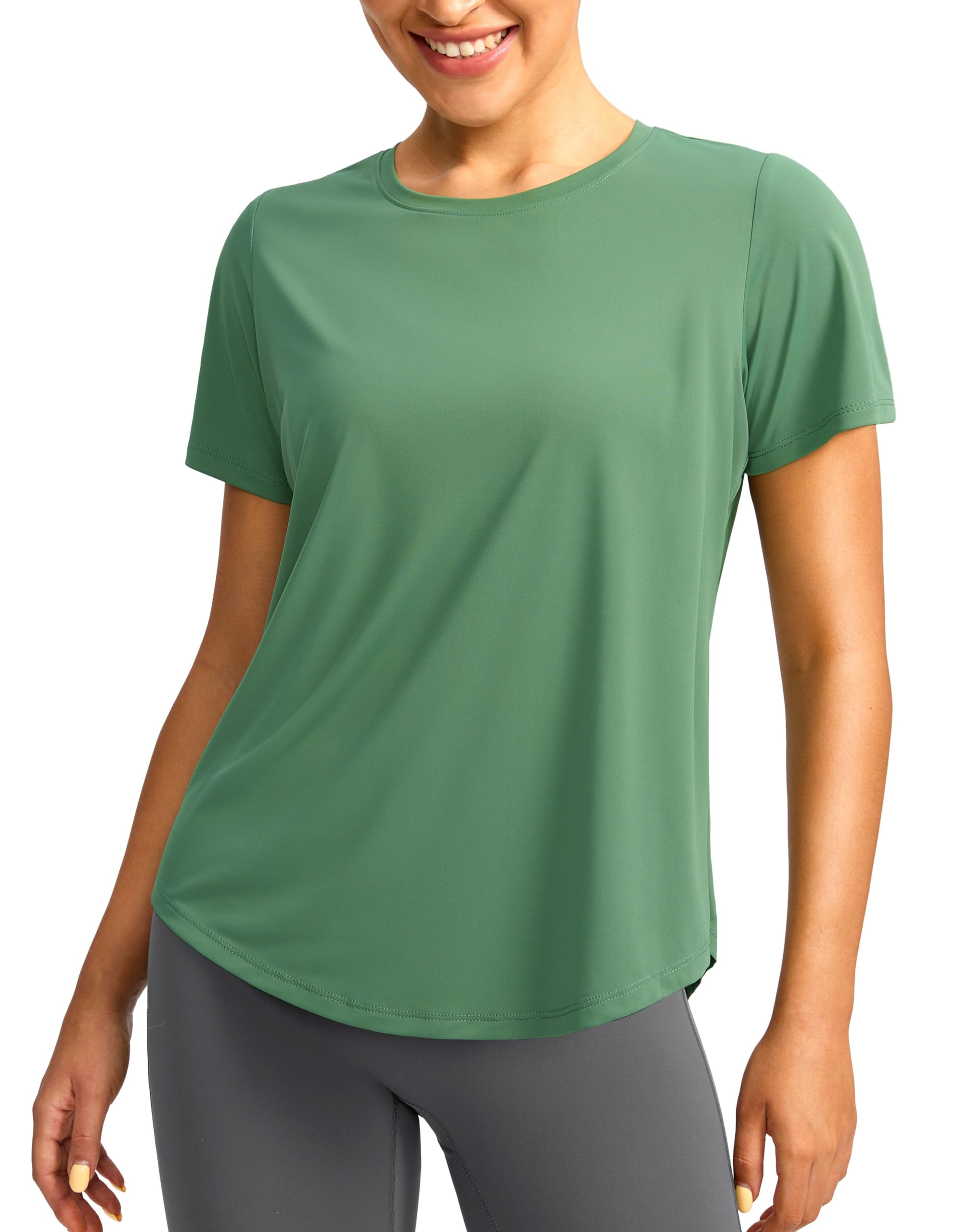 Women's Short Sleeve Workout Shirts Breathable UPF