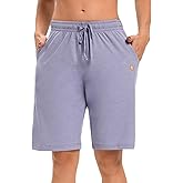 LUCKYCATCUS Women's Bermuda Shorts Jersey Shorts with Pockets Yoga Walking Athletic Long Shorts for Women Knee Length