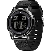 CakCity Digital Sports Waterproof Watch Stopwatch Alarm Military Time Ultra-Thin Men and Women Outdoor Watch