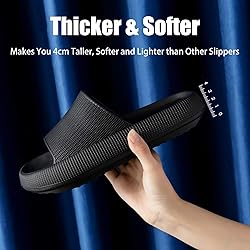 rosyclo Pillow Slipers for and Men, EVA Flat Clouds