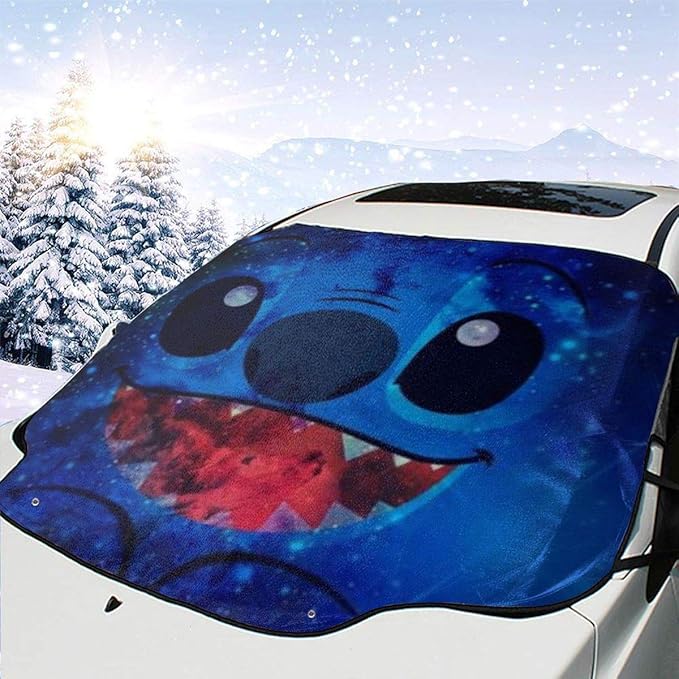 BANDAO Stitch ArtCar Front Windshield Cover Visor Car SUV