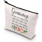 TSOTMO GRAMMY Gift Grandma Gift Mother Day Gift GRAMMY Travel Bag Zipper Pouch Grandmother Gift For women (Grammy)