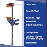 WORKPRO 305 mm Ratchet Bar Clamp Set 440 mm Spreader Quick Release view 2