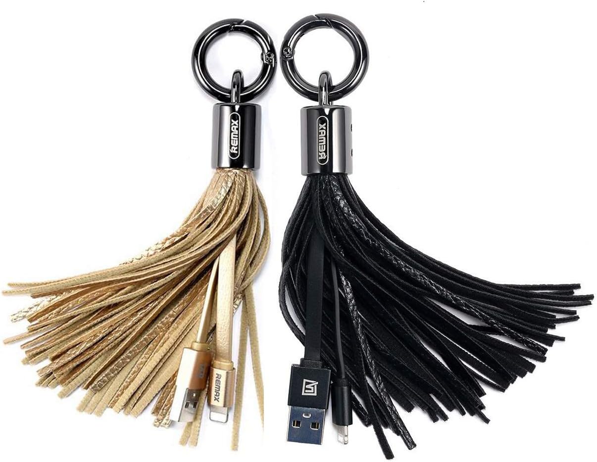Key Chain Charging Cable Tassel for iPhone 5 6 7 8 Plus