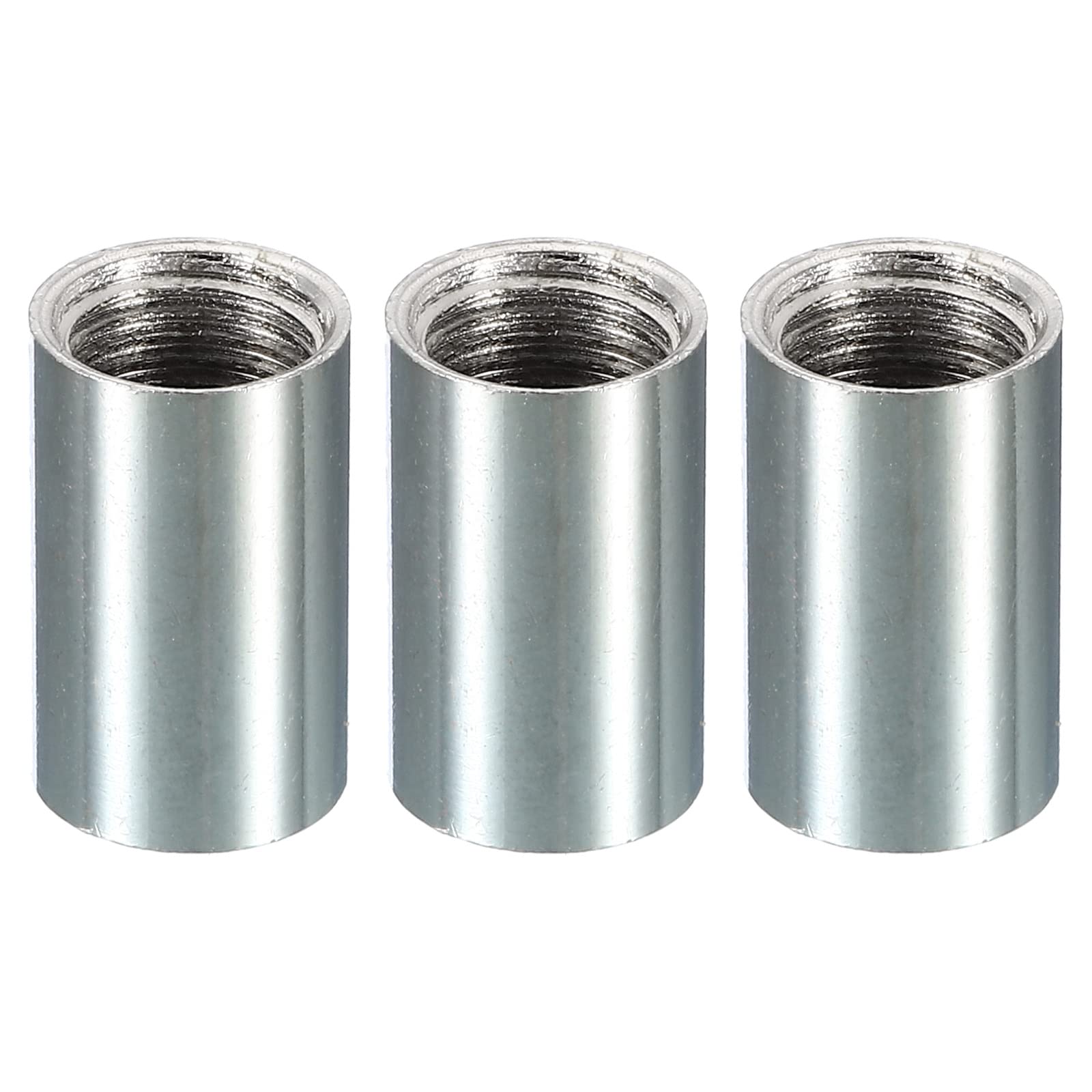 PATIKIL Thread Reducing Nuts, 3 Pack M10 Male to 1/4-20 Fine Thread Female Pipe Fitting Adapters Sleeve Reducer Gooseneck Hose Adapter for Lamp Connector